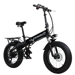20" 4.0 Width Tire Snow Bike, Folding Electric Bike