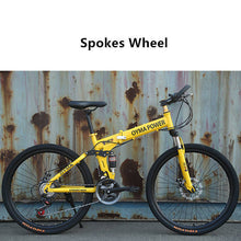 Load image into Gallery viewer, LOVELION Mountain Bike Carbon Steel Frame 24/26 Inch Wheel Dual Disc Brake