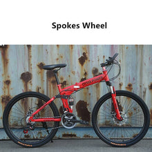 Load image into Gallery viewer, LOVELION Mountain Bike Carbon Steel Frame 24/26 Inch Wheel Dual Disc Brake