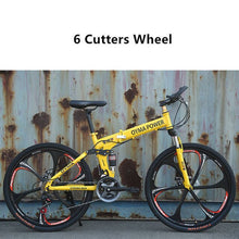 Load image into Gallery viewer, LOVELION Mountain Bike Carbon Steel Frame 24/26 Inch Wheel Dual Disc Brake